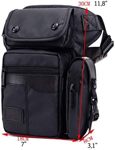 Oxford Hiking Waist Pack Motorcycle Drop Leg Bag for Men Women Bike Riding Cycling Tactical Thigh Fanny Pouch Outdoor Travel Fishing Camping Casual Daypack