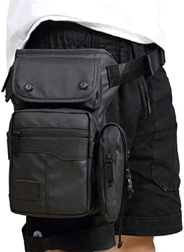 Oxford Hiking Waist Pack Motorcycle Drop Leg Bag for Men Women Bike Riding Cycling Tactical Thigh Fanny Pouch Outdoor Travel Fishing Camping Casual Daypack