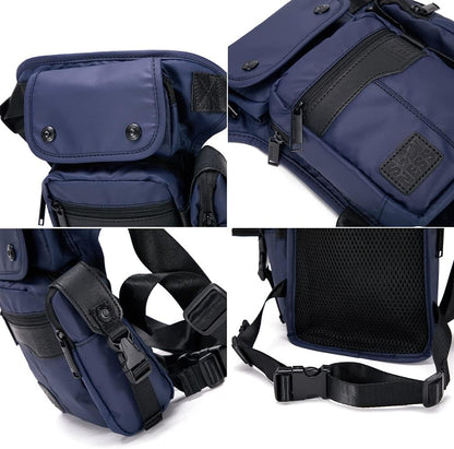 Oxford Hiking Waist Pack Motorcycle Drop Leg Bag for Men Women Bike Riding Cycling Tactical Thigh Fanny Pouch Outdoor Travel Fishing Camping Casual Daypack