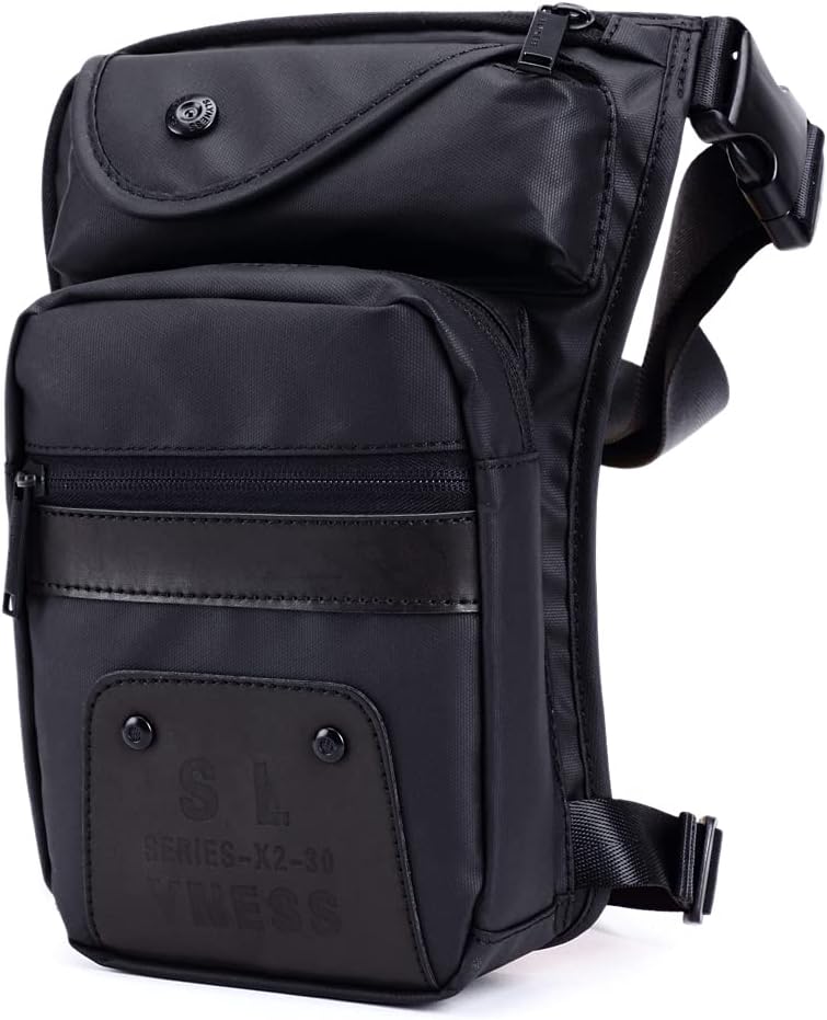 Oxford Hiking Waist Pack Motorcycle Drop Leg Bag for Men Women Bike Riding Cycling Tactical Thigh Fanny Pouch Outdoor Travel Fishing Camping Casual Daypack