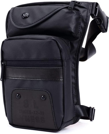 Oxford Hiking Waist Pack Motorcycle Drop Leg Bag for Men Women Bike Riding Cycling Tactical Thigh Fanny Pouch Outdoor Travel Fishing Camping Casual Daypack