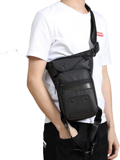 Oxford Hiking Waist Pack Motorcycle Drop Leg Bag for Men Women Bike Riding Cycling Tactical Thigh Fanny Pouch Outdoor Travel Fishing Camping Casual Daypack