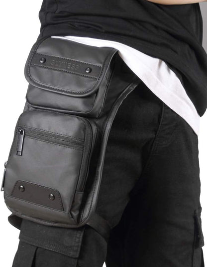 Oxford Hiking Waist Pack Motorcycle Drop Leg Bag for Men Women Bike Riding Cycling Tactical Thigh Fanny Pouch Outdoor Travel Fishing Camping Casual Daypack