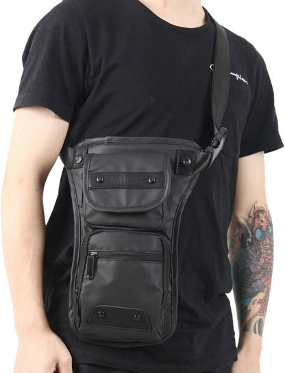 Oxford Hiking Waist Pack Motorcycle Drop Leg Bag for Men Women Bike Riding Cycling Tactical Thigh Fanny Pouch Outdoor Travel Fishing Camping Casual Daypack