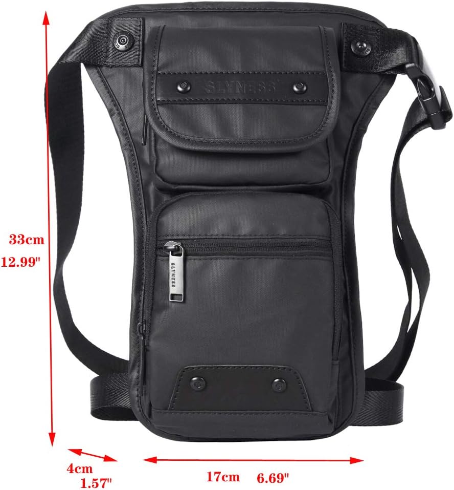 Oxford Hiking Waist Pack Motorcycle Drop Leg Bag for Men Women Bike Riding Cycling Tactical Thigh Fanny Pouch Outdoor Travel Fishing Camping Casual Daypack