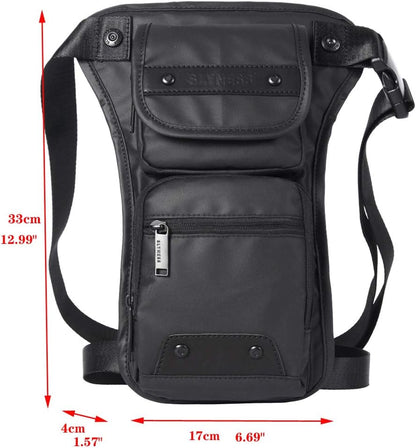 Oxford Hiking Waist Pack Motorcycle Drop Leg Bag for Men Women Bike Riding Cycling Tactical Thigh Fanny Pouch Outdoor Travel Fishing Camping Casual Daypack