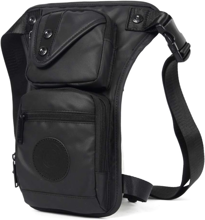 Oxford Hiking Waist Pack Motorcycle Drop Leg Bag for Men Women Bike Riding Cycling Tactical Thigh Fanny Pouch Outdoor Travel Fishing Camping Casual Daypack