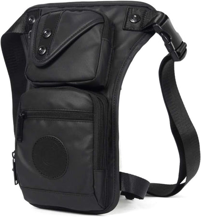 Oxford Hiking Waist Pack Motorcycle Drop Leg Bag for Men Women Bike Riding Cycling Tactical Thigh Fanny Pouch Outdoor Travel Fishing Camping Casual Daypack