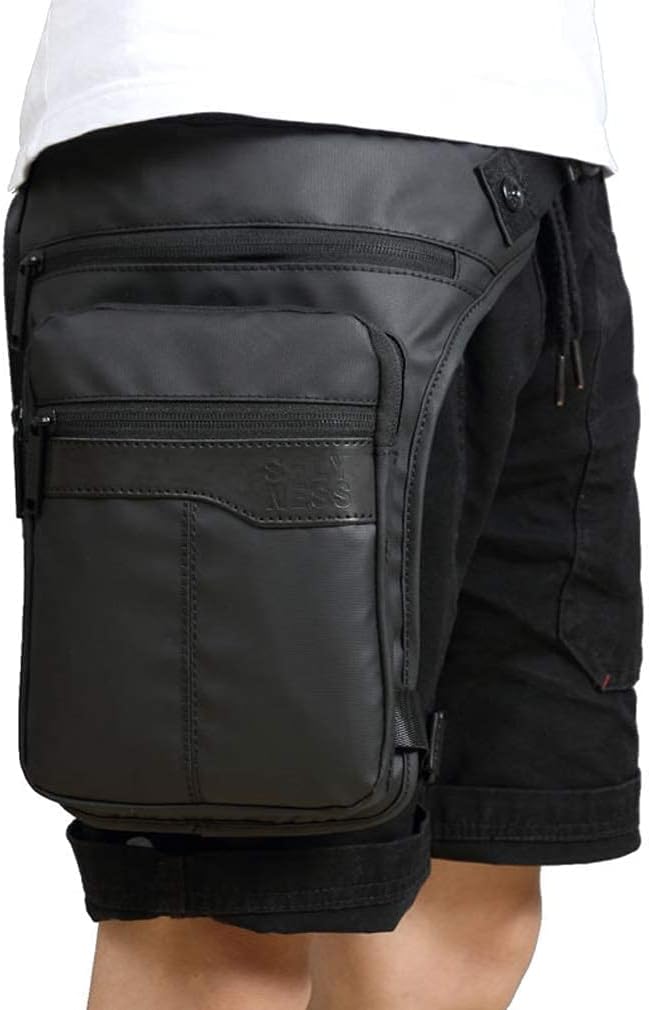 Oxford Hiking Waist Pack Motorcycle Drop Leg Bag for Men Women Bike Riding Cycling Tactical Thigh Fanny Pouch Outdoor Travel Fishing Camping Casual Daypack