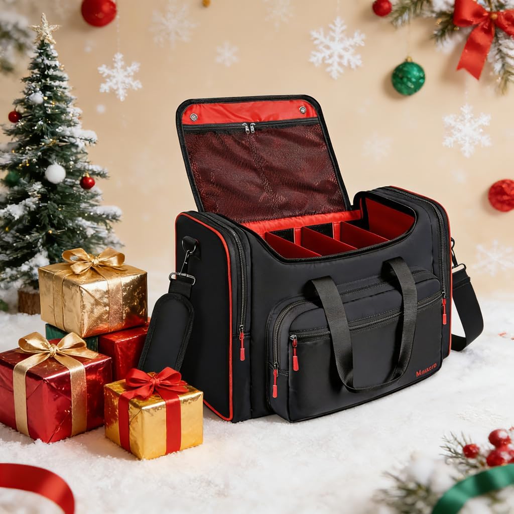Padded Sneaker Bag, Sneakerhead Gifts, Shoe Travel Bags Fit 4 Pairs | Come with Insulated Pocket and Shoulder Strap, Multi-functional Sports Gym Duffle for Basketball, Shoes, Cloth