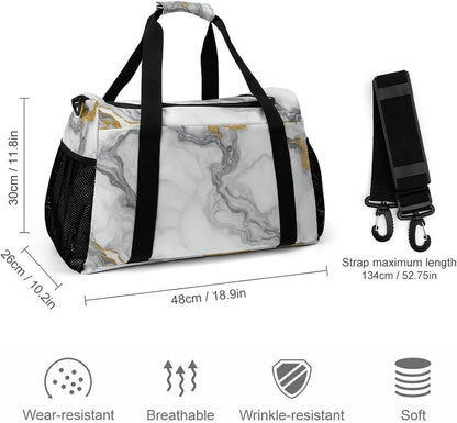 Travel and Gym Bag Duffel Easy Access Design Sports Weekender Overnight Carry On
