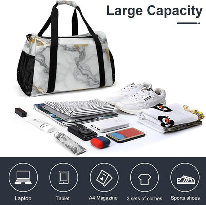 Travel and Gym Bag Duffel Easy Access Design Sports Weekender Overnight Carry On