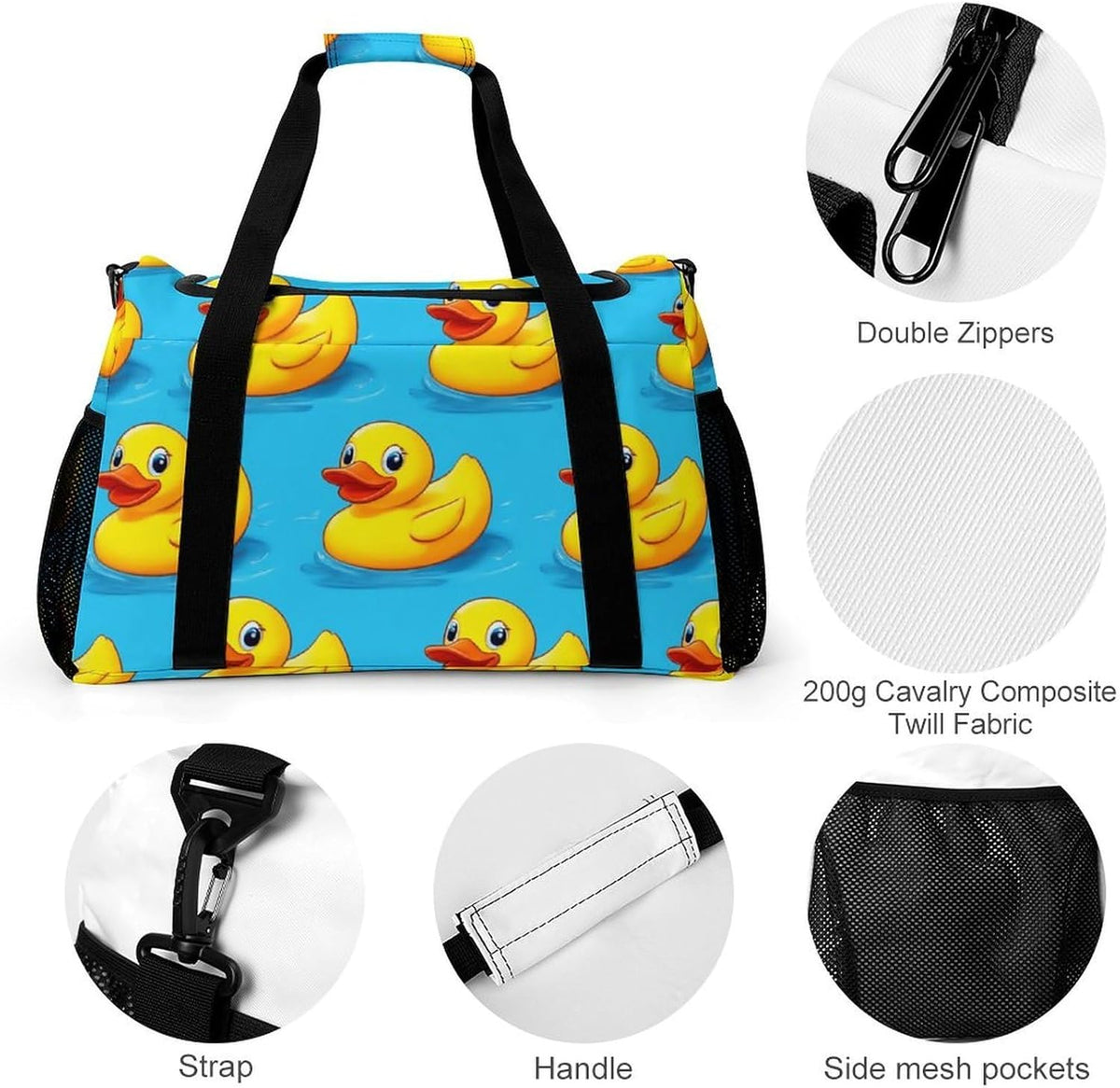 Travel and Gym Bag Duffel Easy Access Design Sports Weekender Overnight Carry On