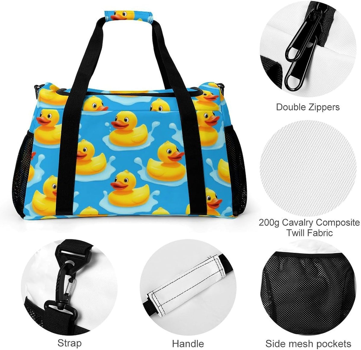 Travel and Gym Bag Duffel Easy Access Design Sports Weekender Overnight Carry On