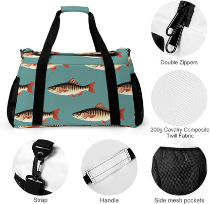 Travel and Gym Bag Duffel Easy Access Design Sports Weekender Overnight Carry On