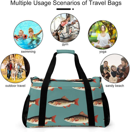 Travel and Gym Bag Duffel Easy Access Design Sports Weekender Overnight Carry On