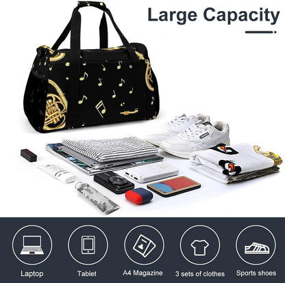 Travel and Gym Bag Duffel Easy Access Design Sports Weekender Overnight Carry On