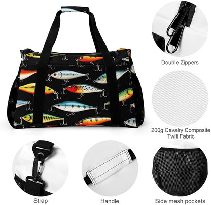 Travel and Gym Bag Duffel Easy Access Design Sports Weekender Overnight Carry On