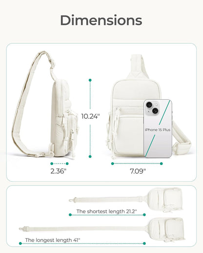 Crossbody Sling Bags for Women, Small Crossbody Purse Fanny Packs with Adjustable Strap, Sling Backpck for travel