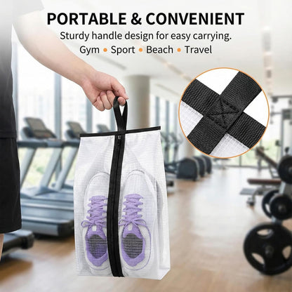 12 Pcs Shoe Bags for Travel, Waterproof Travel Shoe Bag with Zipper & Handle Portable Shoe Storage Bag Portable Boots Organizer for Men Women