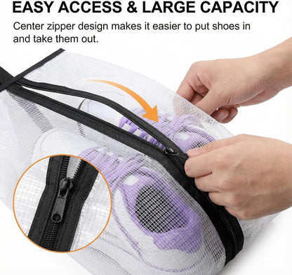 12 Pcs Shoe Bags for Travel, Waterproof Travel Shoe Bag with Zipper & Handle Portable Shoe Storage Bag Portable Boots Organizer for Men Women