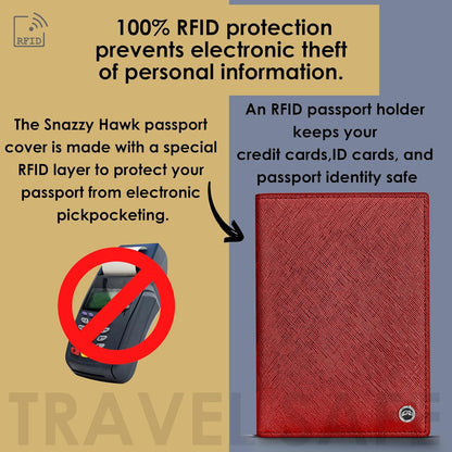 2 Passport Holder - Travel Essentials, RFID Blocking Wallet Credit Card Organiser, Plain Accessories Slim Cover For Men & Women | Travel Essentials