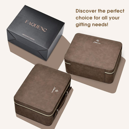 Leather Makeup Case with LED Lighted Mirror 11.4 Inch Travel Makeup Bag Adjustable Brightness in 3 Colors Cosmetic Organizer Artist Storage Bag with Dividers Brush Holder Bag Vanity White