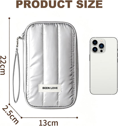 Passport Holder for Travel, RFID Blocking Family Passport Wallet, Travel Document Organizer Credit Cards Case for Women
