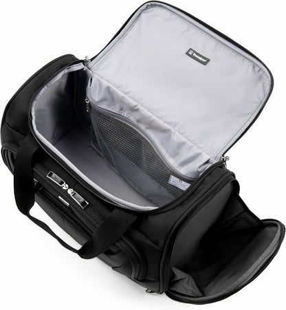 Maxlite 5 Softside 2pc Set Expandable Carry On Upright 2 Wheel Luggage/Soft Underseat Tote, Lightweight Suitcase, Men and Women, Black