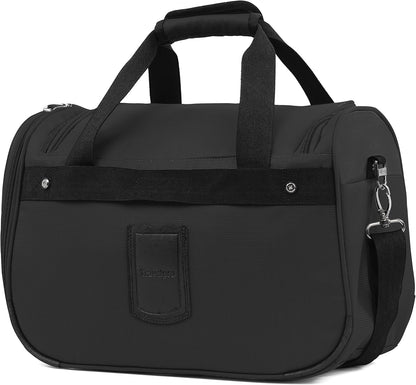 Maxlite 5 Softside 2pc Set Expandable Carry On Upright 2 Wheel Luggage/Soft Underseat Tote, Lightweight Suitcase, Men and Women, Black