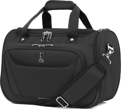 Maxlite 5 Softside 2pc Set Expandable Carry On Upright 2 Wheel Luggage/Soft Underseat Tote, Lightweight Suitcase, Men and Women, Black
