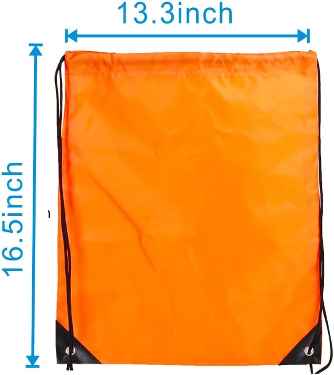 Drawstring Backpack Bulk 50 Packs Draw String Bags for Gym Sports Trip Pedestrianism Cinch Sack DIY for Women Men (black)