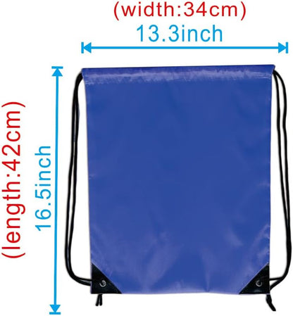 Drawstring Backpack Bulk 50 Packs Draw String Bags for Gym Sports Trip Pedestrianism Cinch Sack DIY for Women Men (black)