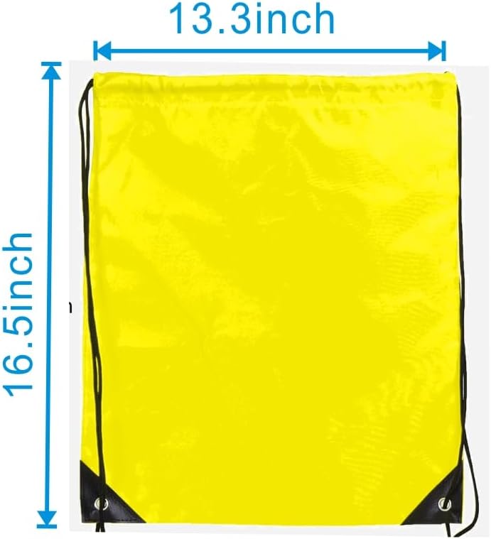 Drawstring Backpack Bulk 50 Packs Draw String Bags for Gym Sports Trip Pedestrianism Cinch Sack DIY for Women Men (black)