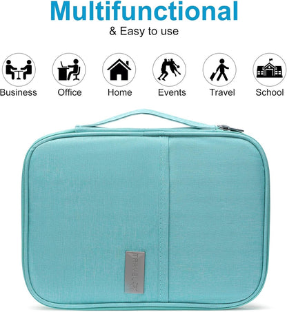 Family Passport Wallet Holder,Waterproof Multi functional Travel Document Organizer for Men Women Travel Wallet