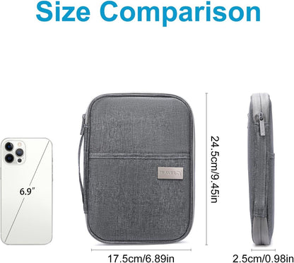 Family Passport Wallet Holder,Waterproof Multi functional Travel Document Organizer for Men Women Travel Wallet