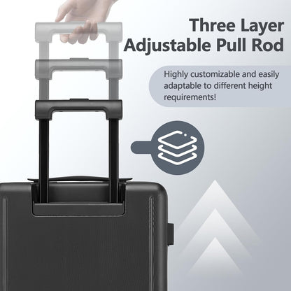 20 Inch Carry-on Luggage Airline Approved with TSA Lock | 22x14x9 Hard Shell Small Rolling Travel Carry on Suitcase with 4 Silent Spinner Wheels for Business Trip, Holiday, Women, Men