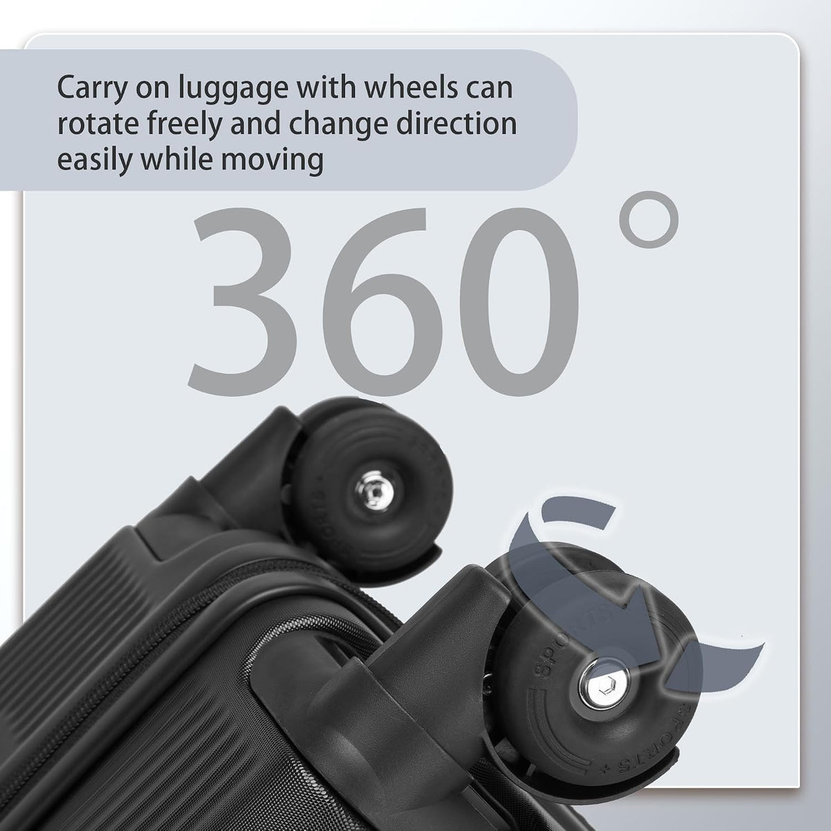 20 Inch Carry-on Luggage Airline Approved with TSA Lock | 22x14x9 Hard Shell Small Rolling Travel Carry on Suitcase with 4 Silent Spinner Wheels for Business Trip, Holiday, Women, Men