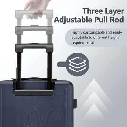 20 Inch Carry-on Luggage Airline Approved with TSA Lock | 22x14x9 Hard Shell Small Rolling Travel Carry on Suitcase with 4 Silent Spinner Wheels for Business Trip, Holiday, Women, Men