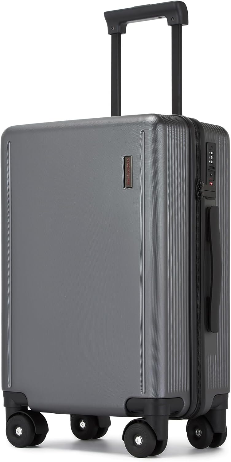 20 Inch Carry-on Luggage Airline Approved with TSA Lock | 22x14x9 Hard Shell Small Rolling Travel Carry on Suitcase with 4 Silent Spinner Wheels for Business Trip, Holiday, Women, Men