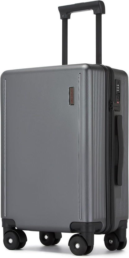 20 Inch Carry-on Luggage Airline Approved with TSA Lock | 22x14x9 Hard Shell Small Rolling Travel Carry on Suitcase with 4 Silent Spinner Wheels for Business Trip, Holiday, Women, Men