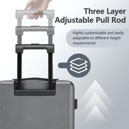 20 Inch Carry-on Luggage Airline Approved with TSA Lock | 22x14x9 Hard Shell Small Rolling Travel Carry on Suitcase with 4 Silent Spinner Wheels for Business Trip, Holiday, Women, Men
