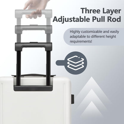 20 Inch Carry-on Luggage Airline Approved with TSA Lock | 22x14x9 Hard Shell Small Rolling Travel Carry on Suitcase with 4 Silent Spinner Wheels for Business Trip, Holiday, Women, Men