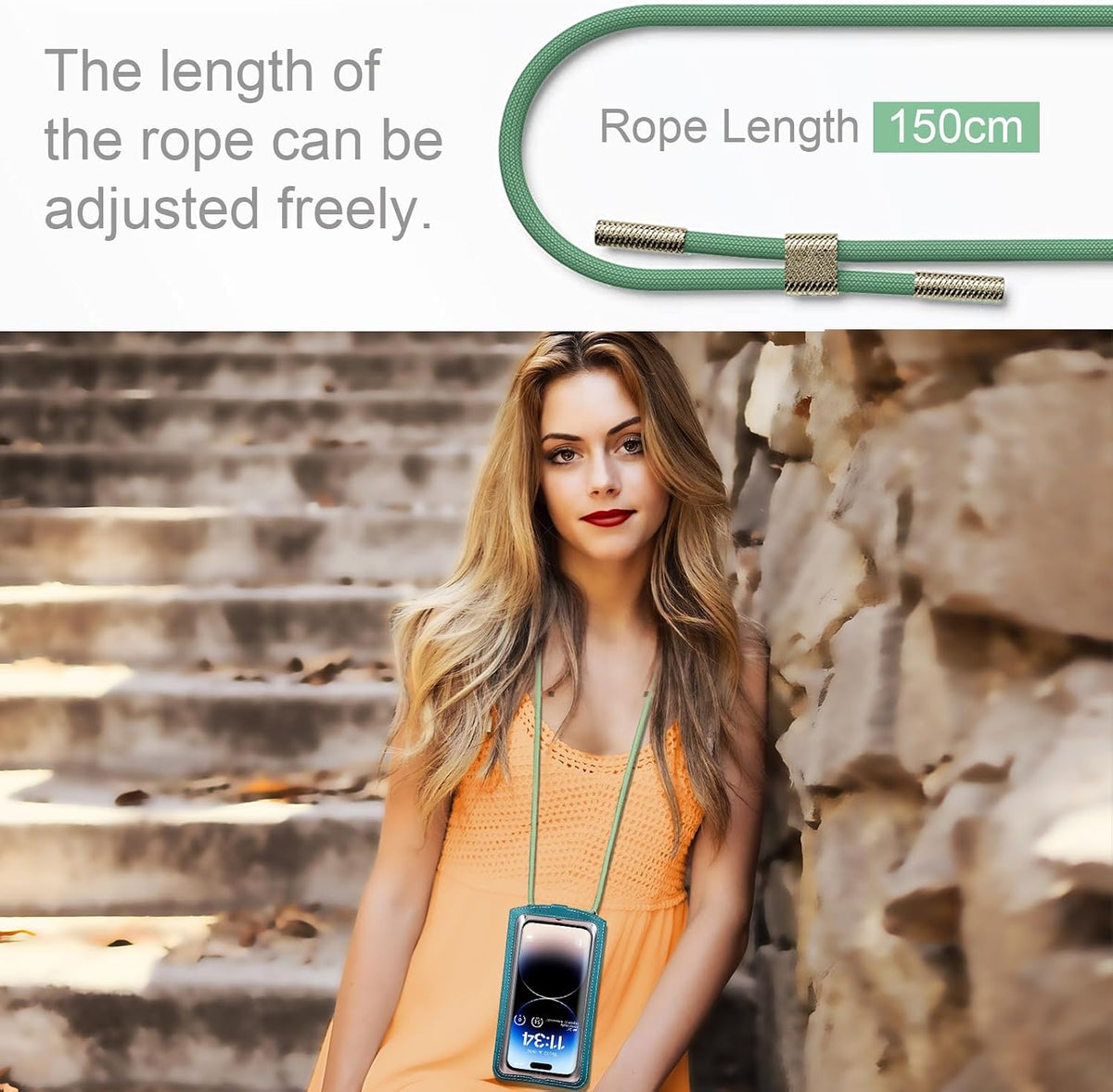 Small Crossbody Bag Cell Phone Purse for Women Men Leather Mini Shoulder Bag Wallet Case with Card Holder Slot Necklace Lanyard for All Phones iPhone Samsung Google up to 7.3" Black