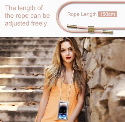 Small Crossbody Bag Cell Phone Purse for Women Men Leather Mini Shoulder Bag Wallet Case with Card Holder Slot Necklace Lanyard for All Phones iPhone Samsung Google up to 7.3" Black