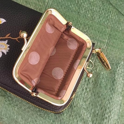 Women Sling Cross-Body Wallet with Mobile Cell Phone Holder, Crossbody Bags for Women Travel