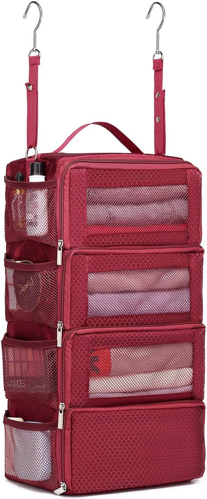 Suitcase Organizer Travel Bags Organizer for Luggage Compression Hanging Packing Cubes for Travel Carry on Closet (Bag Only)