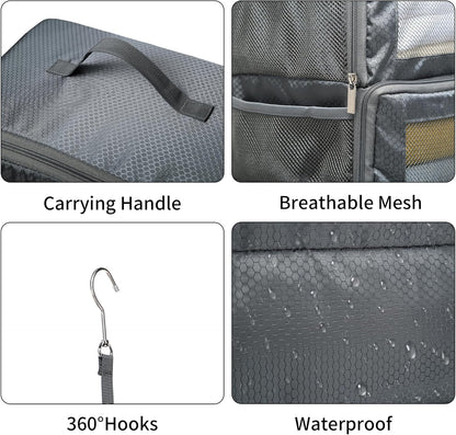 Suitcase Organizer Travel Bags Organizer for Luggage Compression Hanging Packing Cubes for Travel Carry on Closet (Bag Only)