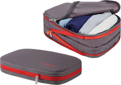 Waterproof Compression Packing Cubes sets,Large Travel Packing organizers for Carry on Luggage,2 Sides Expandable Storage Bags