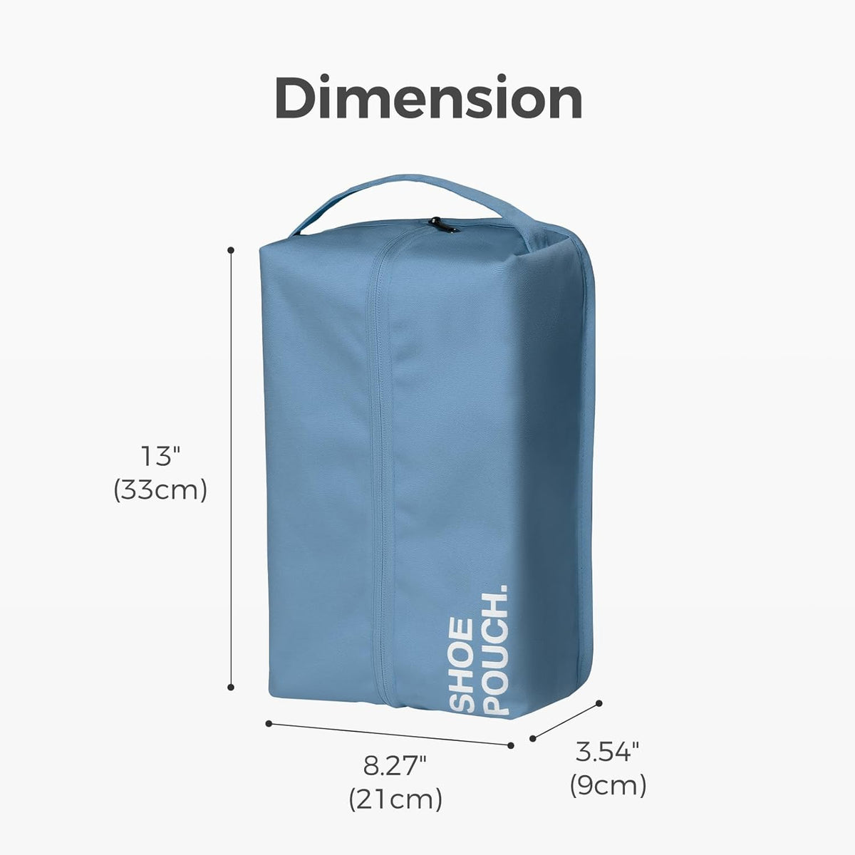 Stylish Shoe Bag for Travel, Water-Resistant Shoe Pouch for Gym, Smell-Proof Soccer Cleats Bag for Sport (Dark Blue)